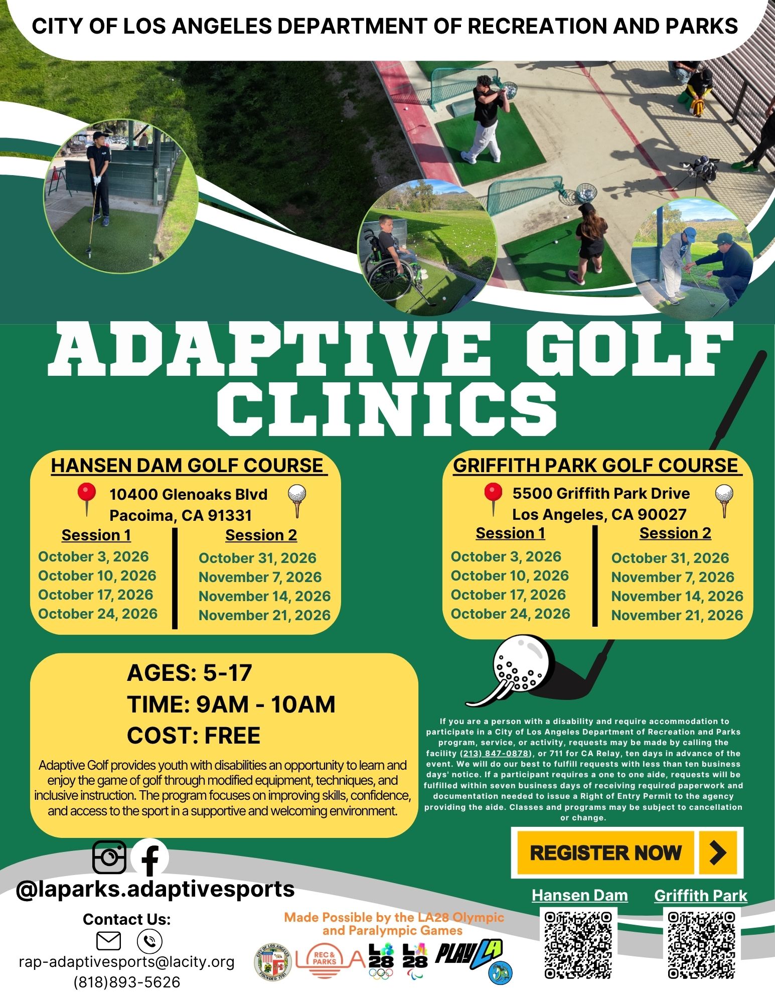 Adaptive Golf